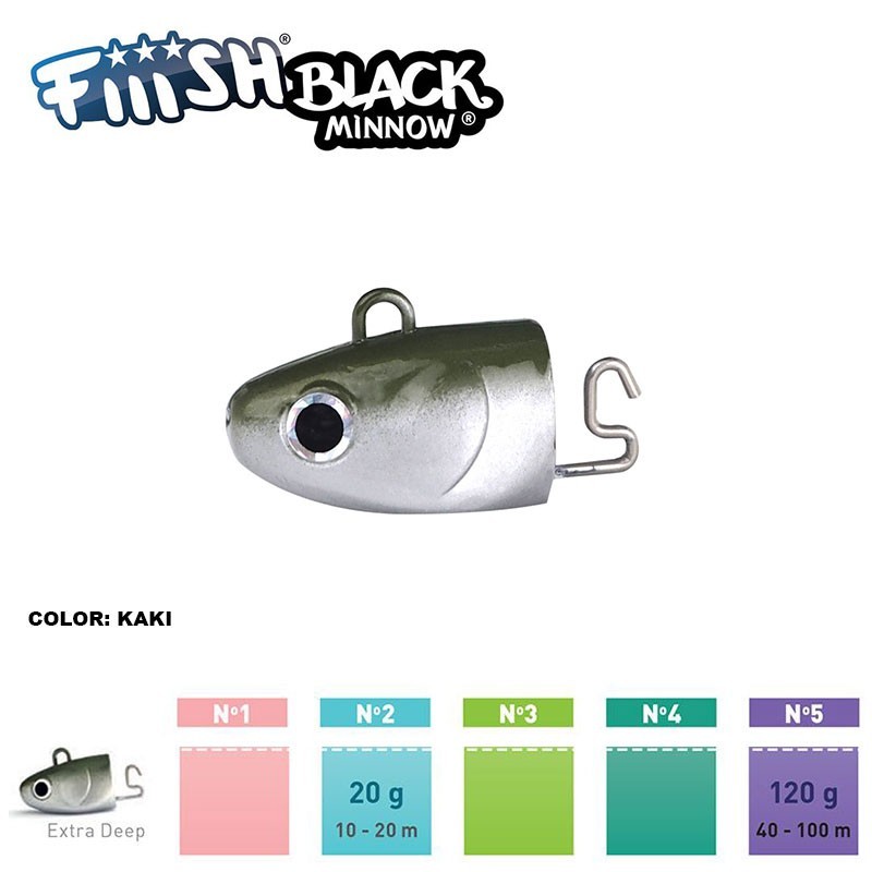 Teste di ricambio Fiiish Black Minnow - Extra Deep