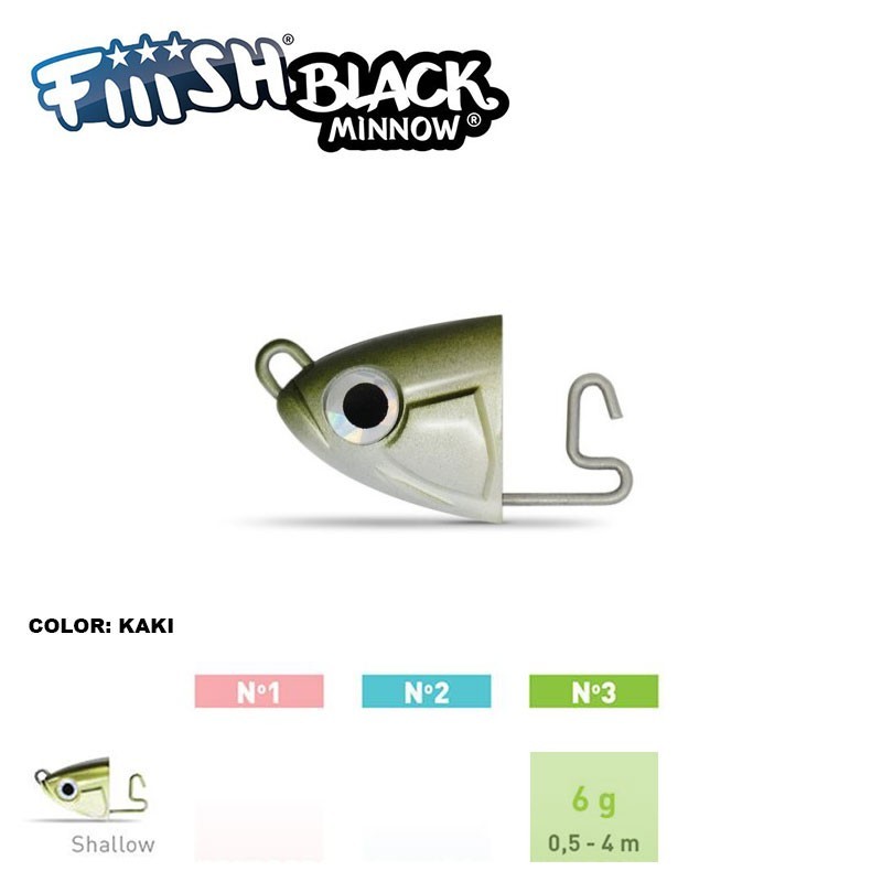 Teste di ricambio Fiiish Black Minnow - Shallow