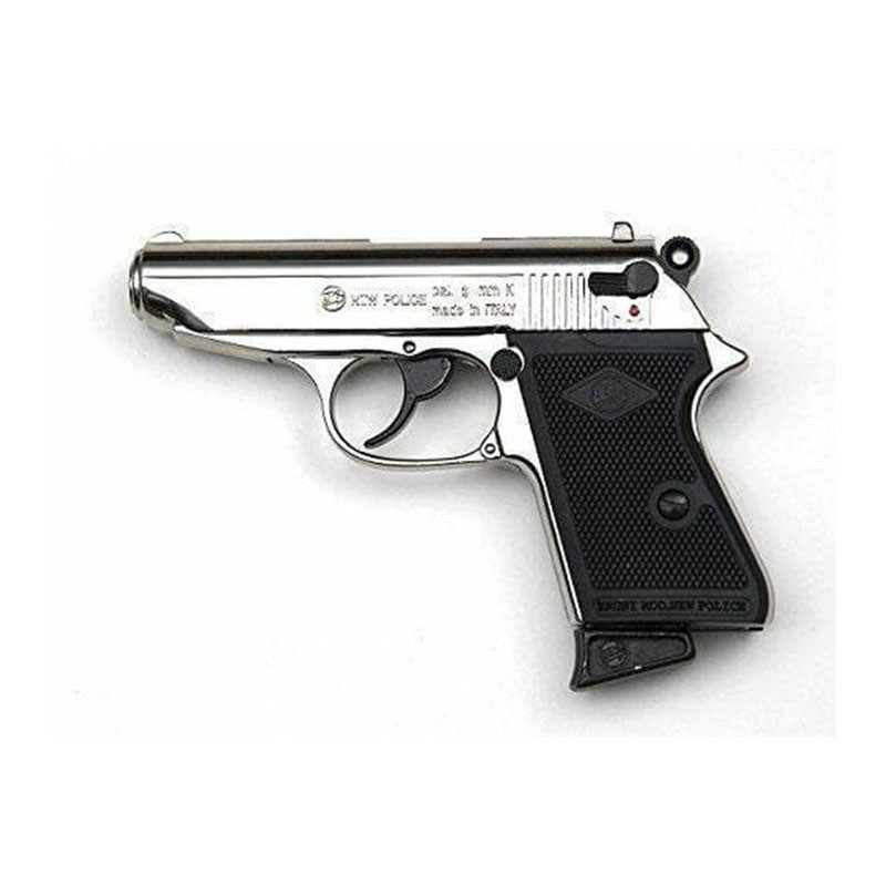 PISTOLA A SALVE BRUNI NEW POLICE CALIBRO 8 NIKEL