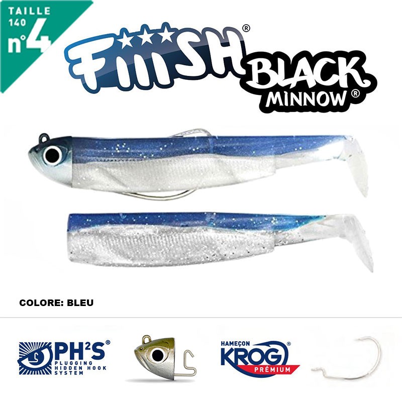 FIIISH BLACK MINNOW 140 N.4 COMBO SHORE 20 GR