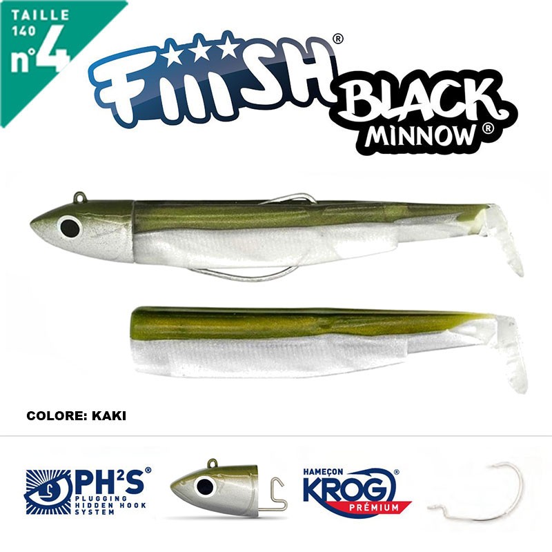 FIIISH BLACK MINNOW 140 N.4 COMBO OFF SHORE 40 GR