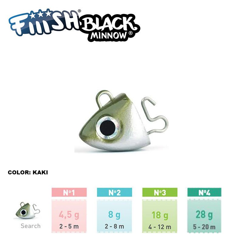 FIIISH BLACK MINNOW RICAMBI JIG HEAD SEARCH