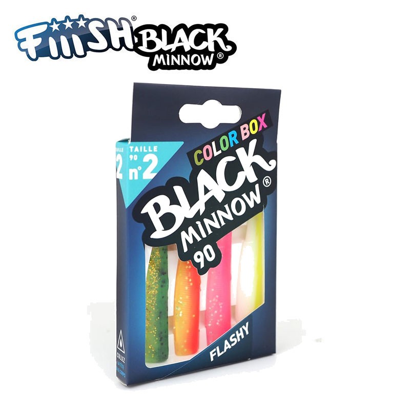 FIIISH BLACK MINNOW 90 N.2 COLOR BOX FLASHY