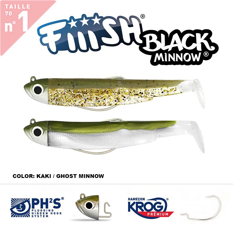 FIIISH BLACK MINNOW 70 N.1 DOUBLE COMBO SHORE 3 GR