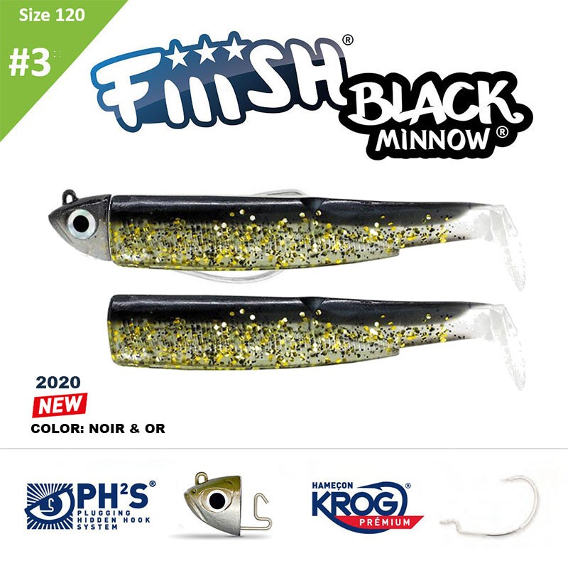 FIIISH BLACK MINNOW 120 N.3 COMBO SHORE 12 GR