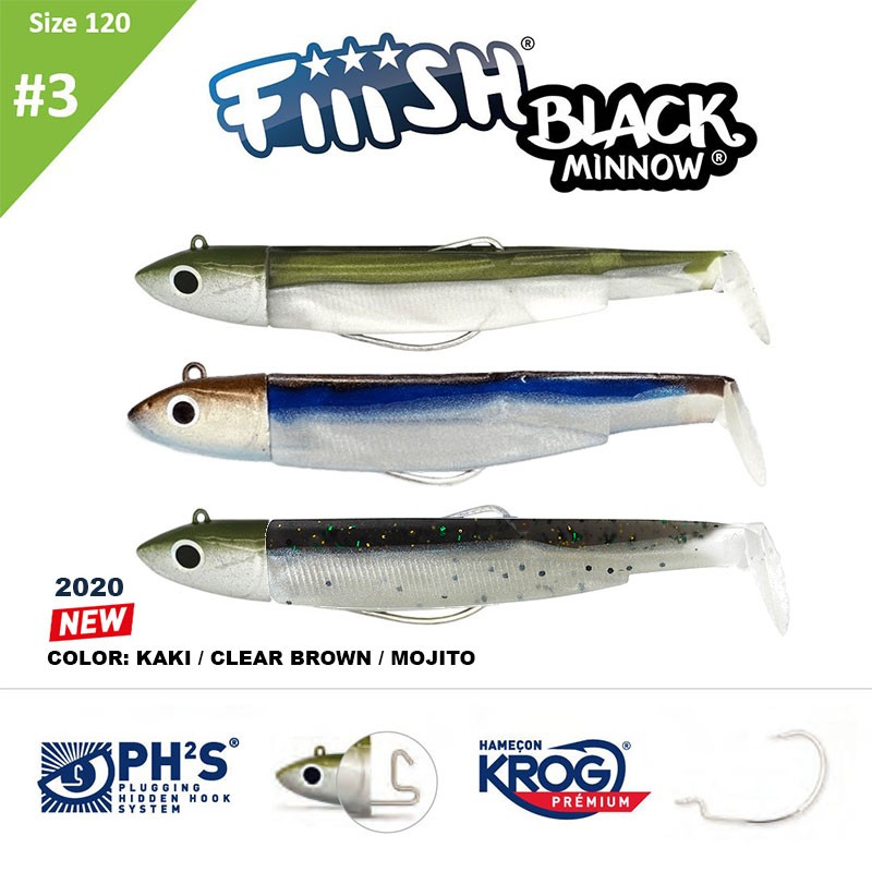 FIIISH BLACK MINNOW 120 N.3 MAXI COMBO OFF SHORE 25 GR