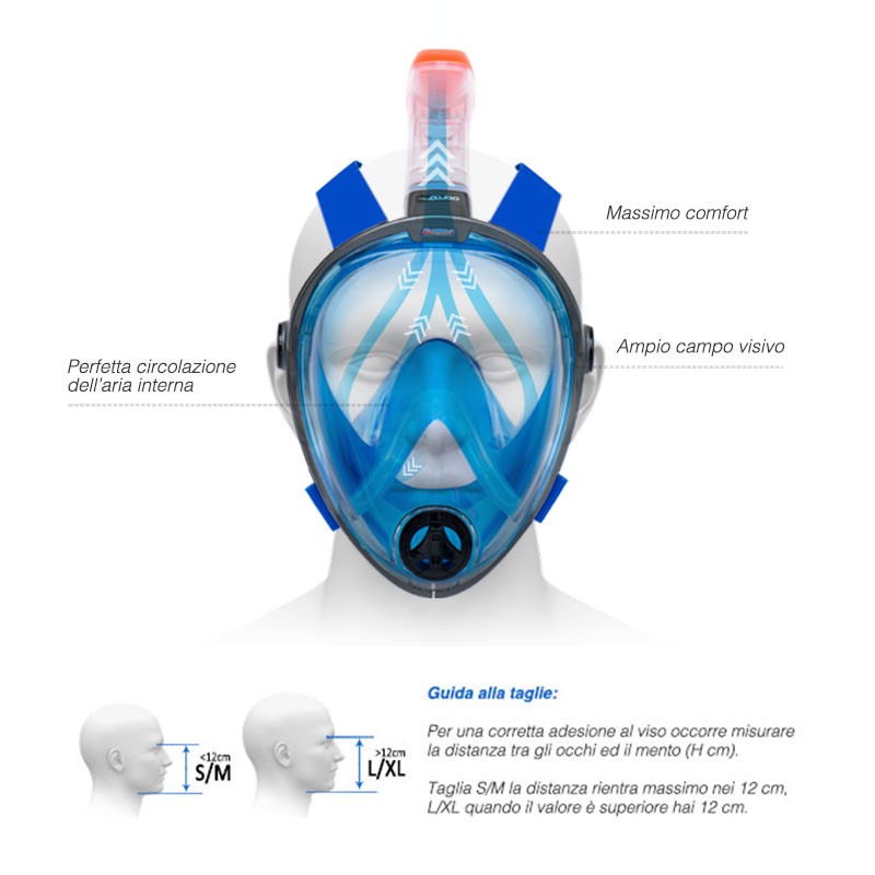 MASCHERA SNORKELING ARIA