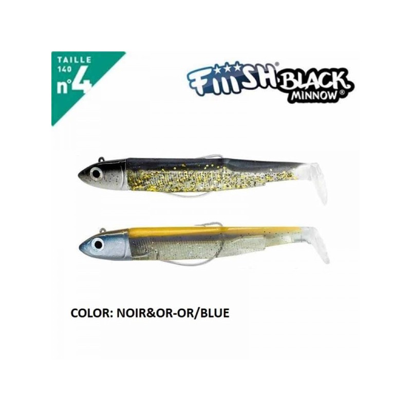 FIIISH BLACK MINNOW 140 N.4 DOUBLE COMBO OFF SHORE 40 GR