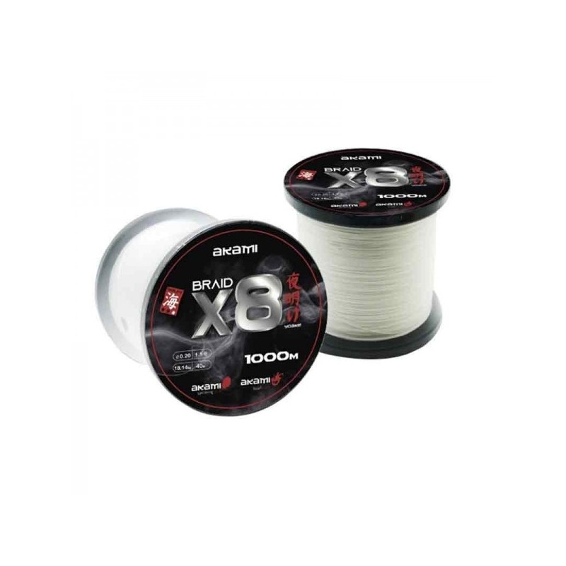 AKAMI X8 BRAID WHITE 1000 MT