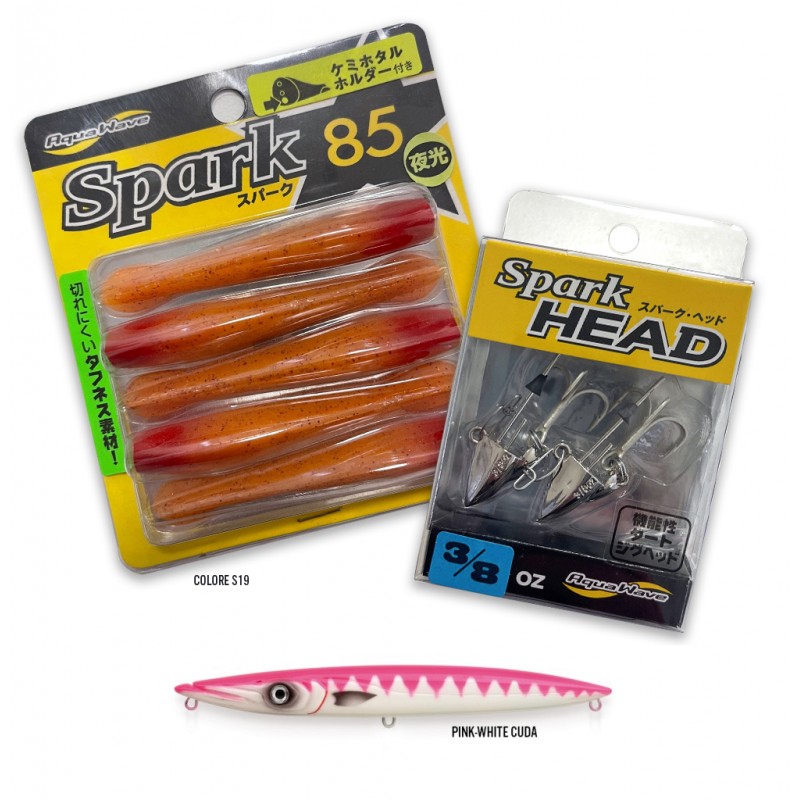 KIT SPIN Aquawave Spark 85 e Lures Lurenzo Espetron