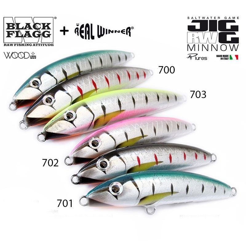 Jigg Minnow SW - Black Flag