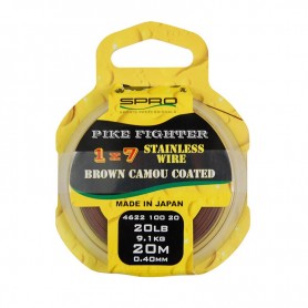 SPRO - Pike Fighter 1x7 Brown Coated Wire